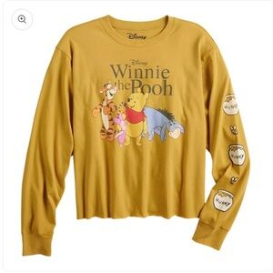 Disney Mustard Winnie the Pooh Long Sleeve Top Women’s XL